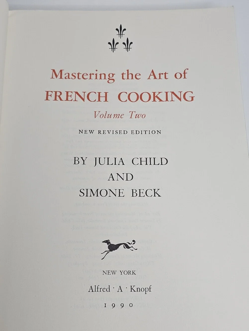Mastering the Art of French Cooking Vol 2 Julia Child Simone Beck Paperback 1990
